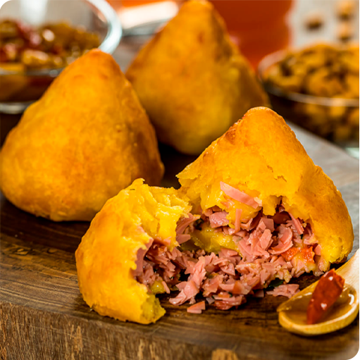 coxinha de mortadela marba