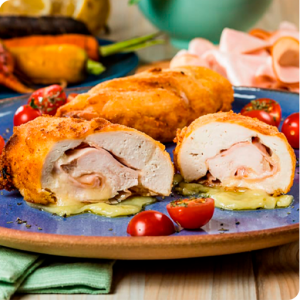 file de frango a cordon bleu